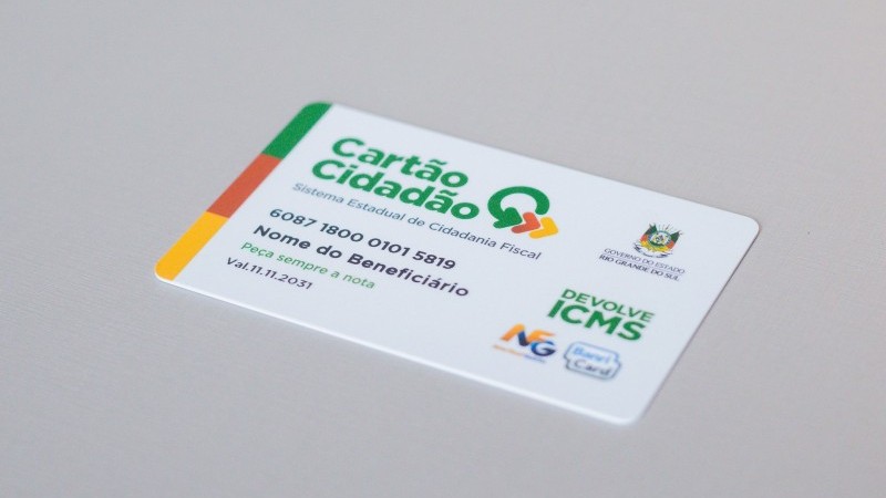 Estado creditará devolução no Cartão Cidadão Devolve ICMS, um cartão de compras em parceria com o BanriCard